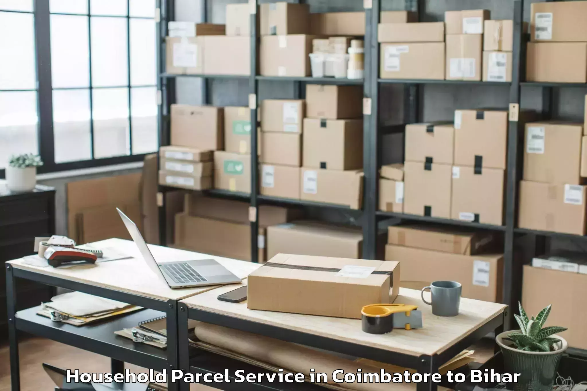 Book Your Coimbatore to Parwalpur Household Parcel Today